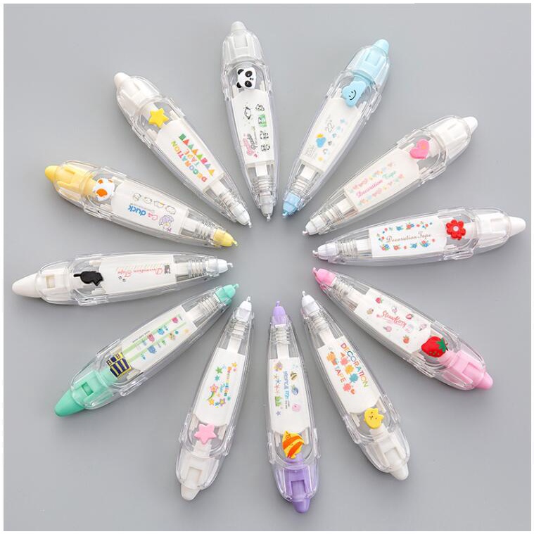 Kawaii เทปลบคําผิด ลายสัตว์ ผลไม้ เชอร์รี่ น่ารัก สําหรับตกแต่งสมุดไดอารี่ สมุดบัญชีมือ เครื่องเขียน Diy