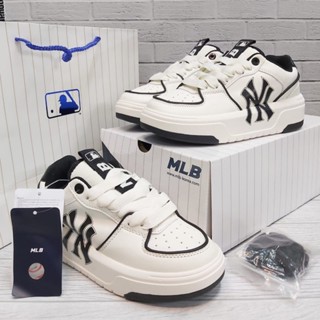 Mlb Chunky Liner Shoes New York Yankee รองเท้าผ้าใบลําลอง แฟชั่นสําหรับสตรี MLB