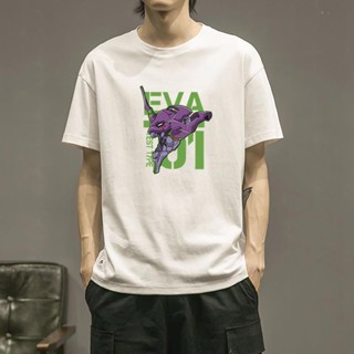 ดีมาก เสื้อยืด เสื้อยืดคอกลมEVA Neon Genesis Evangelion Comics Joint No. 1 Machine No. 1 New World