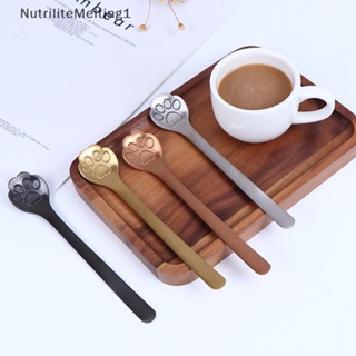 [NutriliteMelting1] ช้อนสเตนเลส สําหรับคนกาแฟ ขนมหวาน อุ้งเท้าแมว 1 ชิ้น [TH]