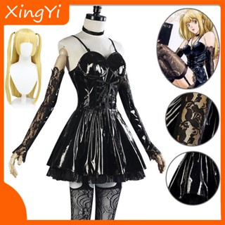 ใหม่ ชุดเครื่องแต่งกายคอสเพลย์ ชุดยูนิฟอร์มอนิเมะ Death Note Misa Amane เซ็กซี่ หนัง PU