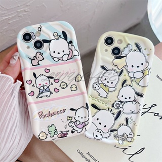 Lwy เคสโทรศัพท์มือถือแบบนิ่ม ลาย Pochacco สําหรับ Samsung Galaxy S23 Ultra S23+ S22 Ultra S22+ S21+ plus S21 Ultra S21 FE S20 FE A13 A14 A34 A54 A24