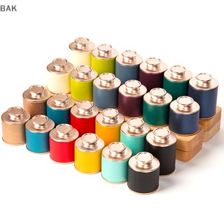 บาก 1ชิ้นแข็งที่ว่างเปล่าชากระป๋องครัวเรือนสีเขียวชาดําปิดผน…