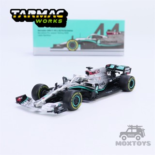 Tarmac Works 1:64 F1 2020 MB W11 EQ Barcelona การทดสอบก่อนฤดูกาล 2020 #44 โมเดลรถยนต์ Diecast