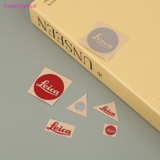 Familywind&gt; สติกเกอร์โลโก้ Leica โลหะ สําหรับติดตกแต่งโทรศัพท์มือถือ กล้อง