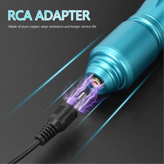  Yagami Stitch เครื่องสักโรตารี่แบบตลับ Stroke 3.5mm Liner Shader อลูมิเนียมอัลลอยด์ RCA Interface ปากกาสักโรตารีพร้อมสายคลิป