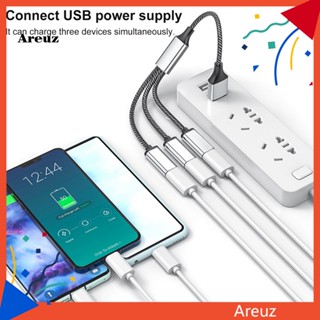 Are สายเคเบิลแยก USB OTG 480Mbps ความเร็วสูง USB Type-C เป็น 3 USB 3 in 1 อุปกรณ์เสริมคอมพิวเตอร์