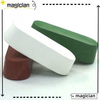 Mag อุปกรณ์ตัด ขัด 3 ชิ้น สีเขียว/สีขาว/สีน้ําตาล รวม 3 ออนซ์ ชุดอุปกรณ์ขัดเจียร โลหะ อลูมิเนียม ขนาดกลาง หยาบ