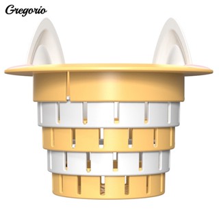 Gregorio ที่กรองท่อระบายน้ําอ่างล้างจาน ห้องครัว อ่างล้างจาน พร้อมที่จับ พับได้ หมุนได้ รูปร่างการ์ตูน ความจุ ป้องกันการอุดตัน สําหรับทุกวัน