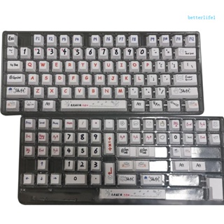 Btm ชุดปุ่มกดคีย์บอร์ด PBT 131 คีย์ ขนาดใหญ่ หนา กันแสง ย้อมสี สําหรับคีย์บอร์ด Mechanical Keyboa