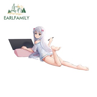 Earlfamily สติกเกอร์ กันน้ํา ลาย Eromanga Sensei Eromanga Sensei ขนาด 13 ซม. x 7.1 ซม. สําหรับติดตกแต่งรถยนต์