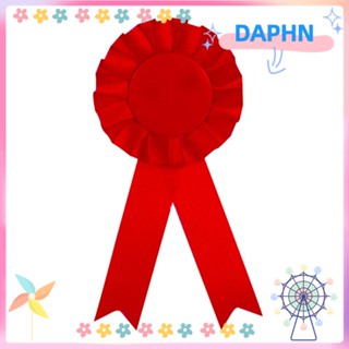 DAPHS ริบบิ้นรางวัล รางวัล สีแดง ชุดริบบิ้น 1 ตําแหน่ง ริบบิ้นเปล่า จดจํา ริบบิ้น สําหรับปาร์ตี้