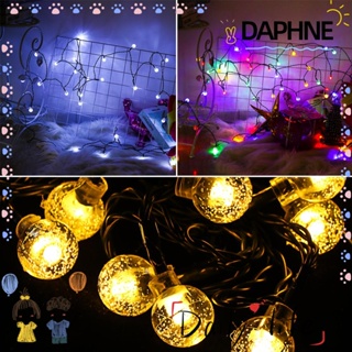 DAPHNE สายไฟ LED 20 30 50 ดวง ลูกบอลคริสตัล สําหรับตกแต่งสวน