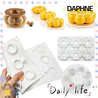 DAPHNE แม่พิมพ์ทําเค้ก เยลลี่ มัฟฟิน ถ้วย สบู่ ลายดอกไม้ 3D