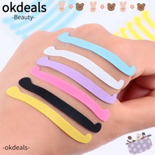 OKDEALS แผ่นซิลิโคนแปะขนตา สําหรับแต่งหน้า