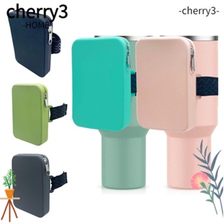 Cherry3 กระเป๋าใส่ขวดน้ํา ซิลิโคน กันน้ํา แบบพกพา ปรับได้ สําหรับเล่นกีฬา