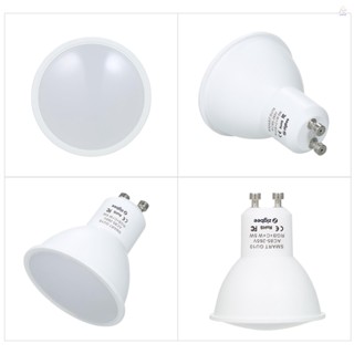 Zigbee หลอดไฟอัจฉริยะ LED 5W โหมดคู่ สีขาว และ RGB 16 ล้านสี GU10 ควบคุมผ่านแอพ รีโมตควบคุมด้วยเสียง ตั้งเวลาได้ หลากสี AC85-