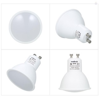 Zigbee หลอดไฟอัจฉริยะ LED 5W โหมดคู่ สีขาว และ RGB 16 ล้านสี GU10 ควบคุมผ่านแอพ รีโมตควบคุมด้วยเสียง ตั้งเวลาได้ หลากสี AC85-