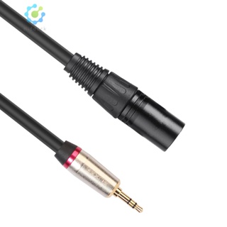 [Hidduck.th] อะแดปเตอร์สายเคเบิลเสียงสเตอริโอ 3.5 มม. TRS ตัวผู้ เป็น XLR 3Pin ตัวผู้ 0.3 ม.