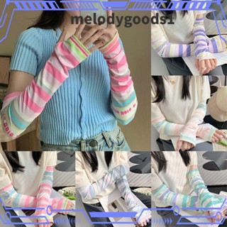 Melodygoods1 ปลอกแขน ผ้าเรยอน กันแดด สําหรับผู้หญิง