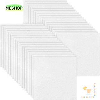 Me กระดาษเตาเผาไมโครเวฟ ไฟเบอร์เซรามิค สีขาว 3x3 นิ้ว 100 แผ่น DIY