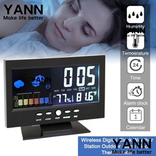 YANN1 กระจกดิจิทัลอิเล็กทรอนิกส์ หน้าจอ LED อเนกประสงค์ ชาร์จ USB