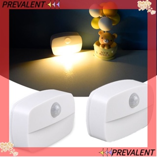 Preva โคมไฟ LED ใช้แบตเตอรี่ IP65 PIR สําหรับติดตู้เสื้อผ้า บันได บ้าน 2 ชิ้น