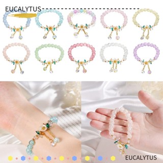 Eutus สร้อยข้อมือ ประดับลูกปัด ลายดอกเดซี่ แฟชั่นสําหรับผู้หญิง