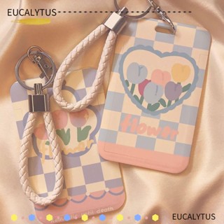 Eutus ที่ใส่บัตรเครดิต พลาสติก น่ารัก อุปกรณ์นักเรียน ผู้หญิง ผู้ชาย