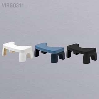 Virgo311 เก้าอี้สตูลวางเท้าในห้องน้ำป้องกันการลื่นไถลปรับปรุงท่าทาง PP Squatting Potty Stool สำหรับ Office