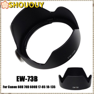 Shououy ฝาครอบเลนส์ฮู้ด ABS ป้องกันแสงสะท้อน EW-73B 67 มม. สีดํา สําหรับกล้อง Canon 60D 70D 600D 17-85 18-135