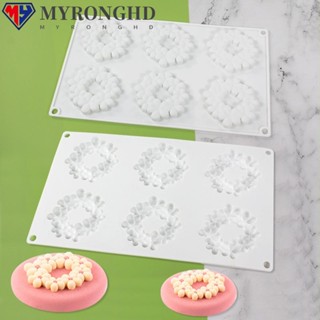 Myronghd แม่พิมพ์มูส ลายดอกไม้ แฮนด์เมด DIY สําหรับตกแต่งดินน้ํามัน