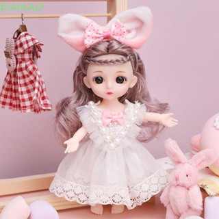 Damao ตุ๊กตาเจ้าหญิง Bjd 16 ซม. 1/12 13 ข้อต่อ 16 ซม. Diy สําหรับแต่งหน้า