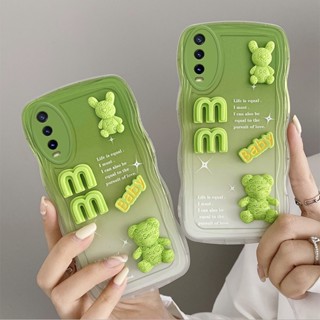 เคส vivo y20 เคส vivo y12s y12g y20s เคสโทรศัพท์มือถือ ไล่โทนสี 3D พร้อมตุ๊กตาน่ารัก สําหรับ vivo y20 y12s y12g y20s