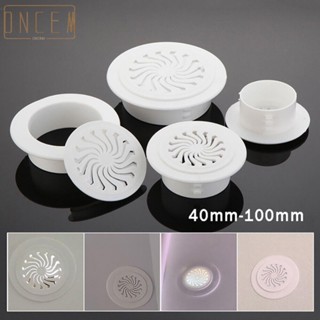 【ONCEMOREAGAIN】Grille Cover Universal Wall Hole Decor White 40mm-100mm Non-toxic Plastic