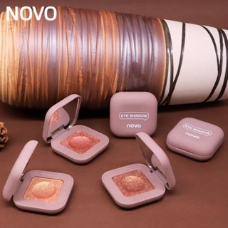 Novo พาเลทอายแชโดว์ ปลายนิ้ว สีเอิร์ธโทน มันฝรั่งบด