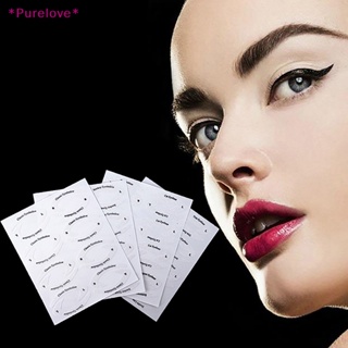 Purelove&gt; สติกเกอร์แม่แบบ ลายฉลุ 3 นาที สําหรับแต่งหน้า เขียนอายไลเนอร์ อายแชโดว์