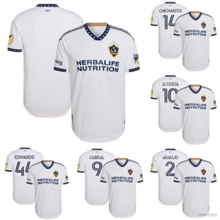เสื้อกีฬาแขนสั้น ลายทีมชาติฟุตบอล LA Galaxy HQ7 2022-2023 Edwards Araujo Cabral Costa Chicharito สําหรับผู้ชาย และผู้หญิง QH7
