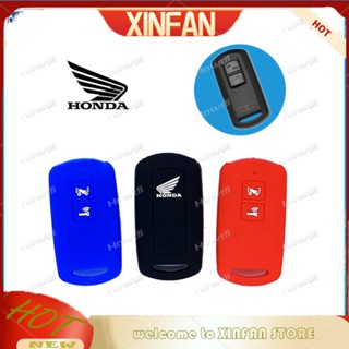 Xinfan 【พร้อมส่ง】ปลอกกุญแจซิลิโคน 2 ปุ่ม สําหรับ Honda click 150i Vario 150