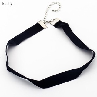 Kaciiy สร้อยคอโชคเกอร์ กํามะหยี่ สีดํา ริบบิ้น เซ็กซี่ สําหรับผู้หญิง