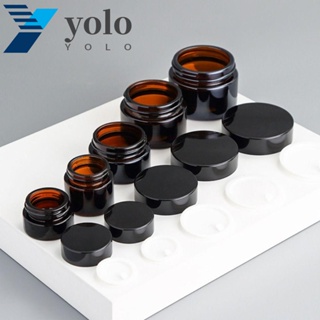 Yolo ขวดใส่ครีม โลชั่น ลิปบาล์ม รองพื้น สีเหลืองอําพัน สําหรับเดินทาง