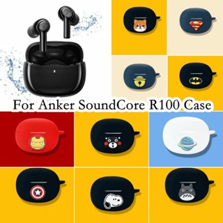 【imamura】เคสหูฟัง แบบนิ่ม ลายการ์ตูน สําหรับ Anker SoundCore R100 R100