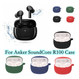 【Yoshida】เคสหูฟัง แบบนิ่ม สีพื้น สําหรับ Anker SoundCore R100 Anker SoundCore R100