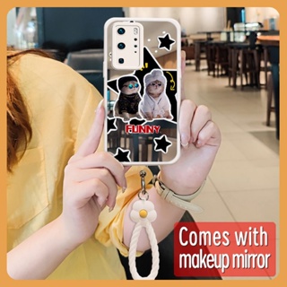 Soft case Heat dissipation Phone Case For Huawei P40 Pro Makeup mirror Raised lens Hangings Liquid silicone originality