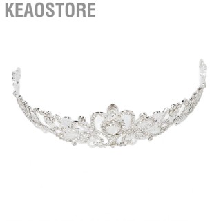 Keaostore Crown Hair Accessory  Bling Headband for Wedding