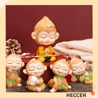 Hecceh รูปปั้นเรซิ่น รูปลิง ราชา ของขวัญ สําหรับตกแต่งภายในรถยนต์ โต๊ะทํางาน ออฟฟิศ