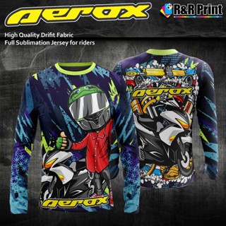 Aerox full 2022 เสื้อแขนยาว สไตล์ไทย สําหรับผู้ขับขี่