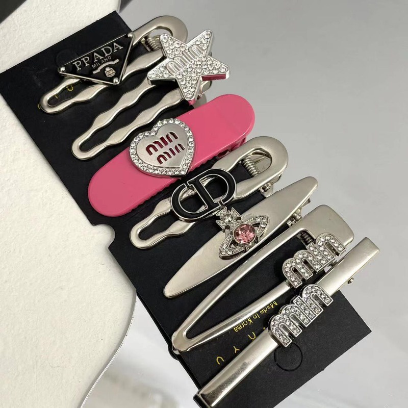 กิ๊บติดผม กิ๊บหน้าม้า กิ๊บเจ็ดสไตล์เย็น กิ๊บติดผม Dopamine y2k Love Rhinestone Duckbill คลิป Hairpin Headdress