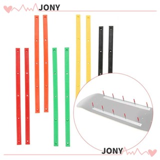 Jy1 รางสเก็ตบอร์ด น้ําหนักเบา ทนทาน ลดแรงเสียดทาน แถบป้องกันการชน