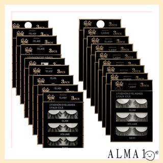 Alma SKONHED ขนตาปลอม ไฟเบอร์ 3 คู่